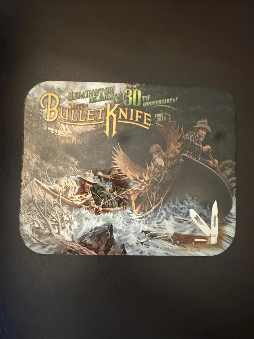 Remington The Bullet Knife 30th Anniversary Decorative Tin -Brown 2012  R1123set